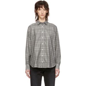 NWOT Toteme Grey Check Capri Shirt Size XS